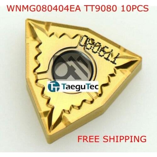 10pcs/lot WNMG080404EA TT9080 Carbide Inserts Taegutec