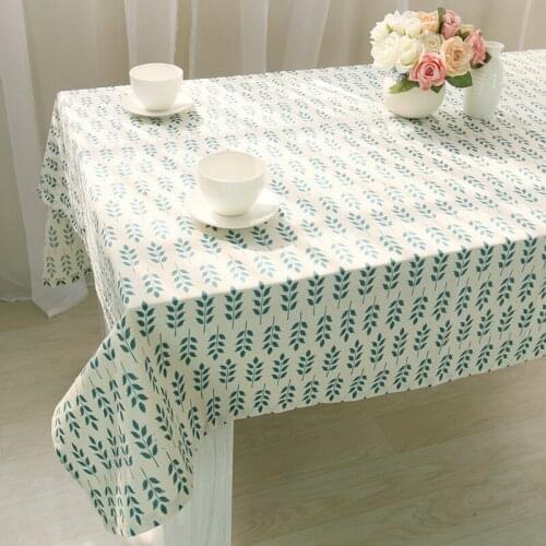 Korean fresh home tablecloth cotton and hemp cover table cloth coffee table for living room wedding decoration party table cloth
