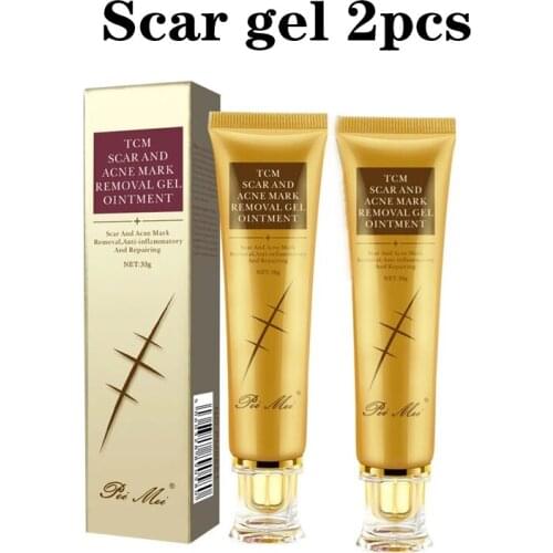 2pcs Acne Scar Removal Cream Remove Surgical Scars Gel Scar Healing Repair Stretch Marks Smoothing Firming Body Care Cream 20ml