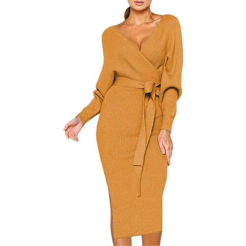 MAIGSWHOO Fashionable Knitted Dresses