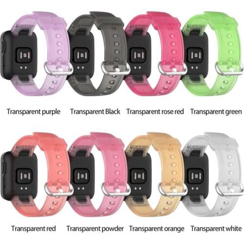 2021 New Silicone Wrist Strap Transparent For Xiaomi Mi Watch Lite TPU Smooth Smart Watch Band Sport Bracelet For Redmi Watch