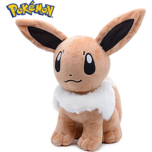 20CM Pokemon Eevee Plush DollsToy Kawaii Cute Peluche Cartoon Movie Anime Pokémon Short Stuffed Anniversaire Girl Gift Kids Toy