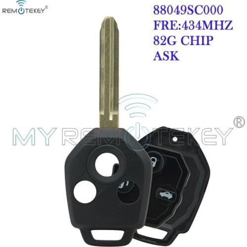 Remtekey 88049SC000 remote key 3 button 434Mhz 82G chip TOY43 blade for Subaru Forester
