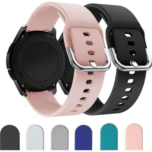 For Huawei GT2 Huami GTRSmart WatchUniversal 22mm Silicone Wrist Replacement Strap ForPebbleTime Samsung Galaxyactive2 watchband