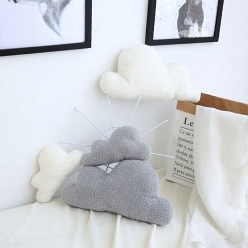 Cute Soft Cloud-Shaped Pillow Cushion Plush Toy Napping Pillow Sofa Pillow Creative Girl Gift Baby Room Home Decoration Gift