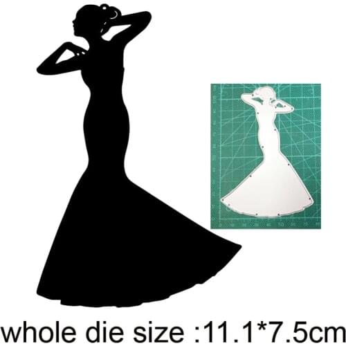 Dancer Woman Metal Cutting Dies Stencils dies for DIY Scrapbooking dies Decoration Album Paper Craft dies Embossing Dies Cuts