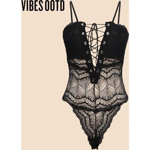 Женские прозрачные боди VIBESootd China At AliExpress