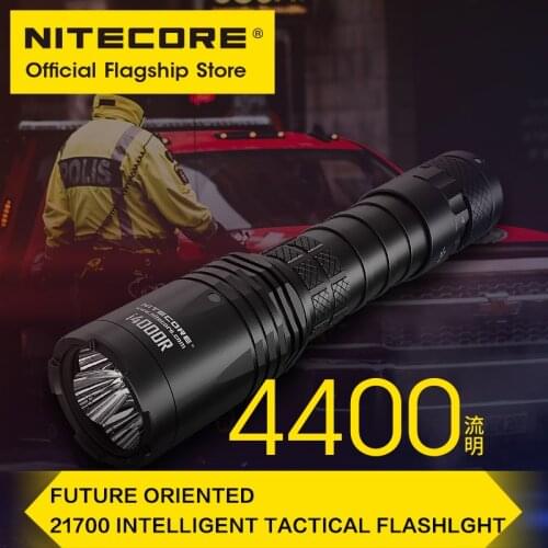 NITECORE i4000R 4400 lumens high performance super light type-c duty Strobe tactical flashlight with 5000mAh 21700 Battery
