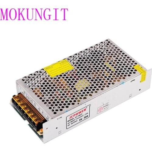 10pcs 5V 30A 150W Universal Regulated Switching power supply for WS2812B WS2811 WS2801 APA102 LED Strip AC110V/220V to DC5V