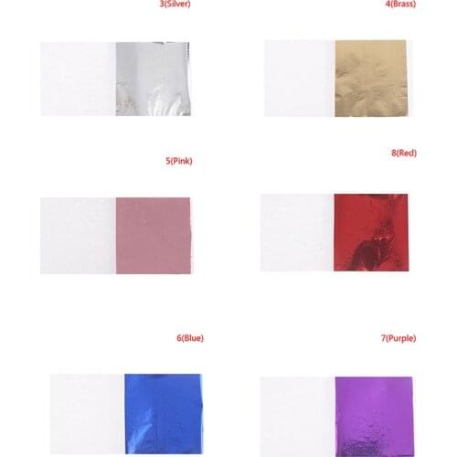 100 Sheets Foil Leaf Paper Imitation Gold Silver Copper Leaf Gilding DIY Craft