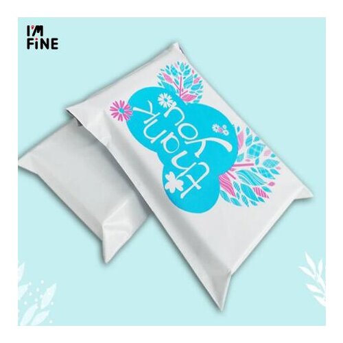 100PCS White Color "Thank You" Envelope/mailing bag/Courier Mailer Express Bag Poly Mailer Mailing Bag storage bag Self-adhesive