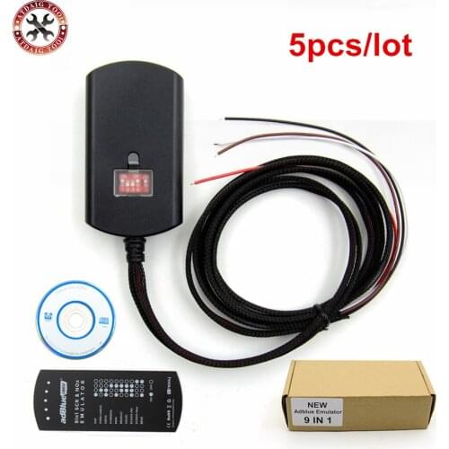 5pcs/lot Newest 9in1 Universal Adblue Emulator NOT NEED ANY SOFTWARE Truck AdBlue Emulator Box 9 in 1 DHL fast Shipping