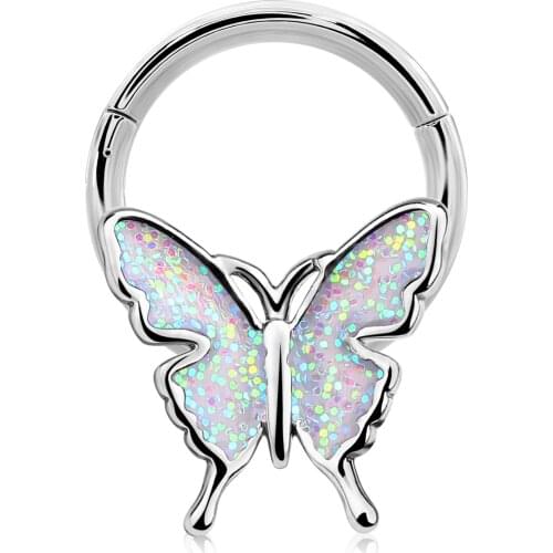 BODY PUNK 5PCS Helix Piercing Earrings Nose Lip Tragus Daith Piercing Labret Helix Hoop Rings Body Pircings Nariz Jewelry