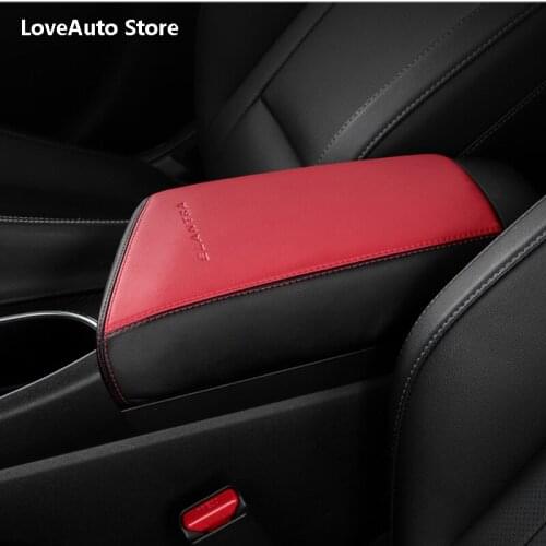 For Hyundai Elantra CN7 2020 2021 Car Central Armrest Organizer Storage Box Decoration Leather Case Cover Protective Accessories