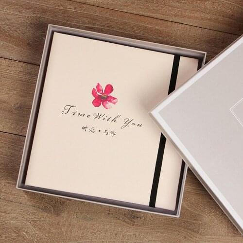 PA8 leather handmade diy photo album thin paste type series Creative romantic couples love to commemorate the birthday