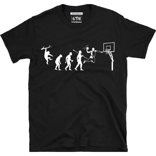 Printed T Shirt 2018 Fashion Brand s Evolution Basketballer T Shirt Print Tee Men Short Sleeve Clothing