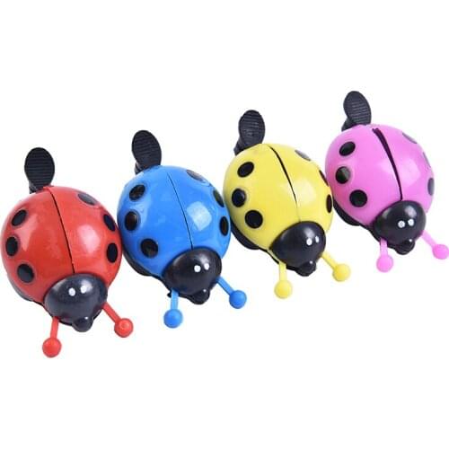 1PC Aluminum Alloy Bicycle Bell Ring Lovely Kid Beetle Mini Cartoon Ladybug Ring Bell for MTB Bike Bicycle Bell Ride Horn Alarm