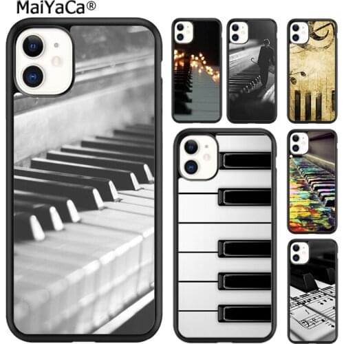 MaiYaCa Piano Key Piano keys Phone Case Cover For iPhone 5s SE 6s 7 8 plus X XR XS 11 12 pro max Samsung Galaxy S8 S9 S10 shell