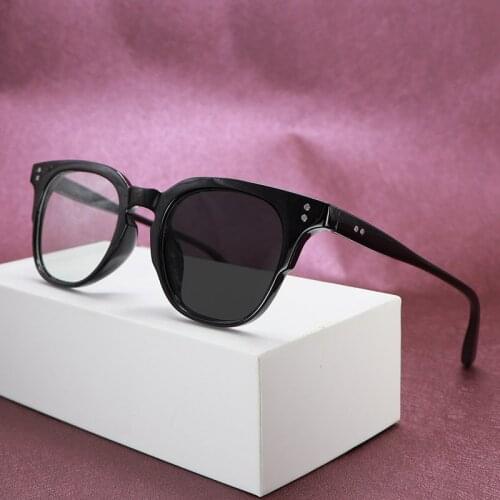 Korean Photochromic Sunglasses With Anti Radiation Leopard Oval Spectacle Frame Change Colour Glasses Anti Blue Light Eyeglasses