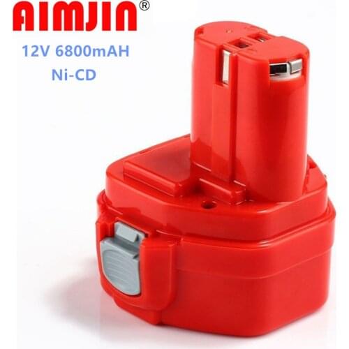 Original 12V 6800mAh Ni-CD 6.8/Ah Replacement Power Tool Battery for Makita 12V Battery PA12 1220 1233 1201 1222 1223 1