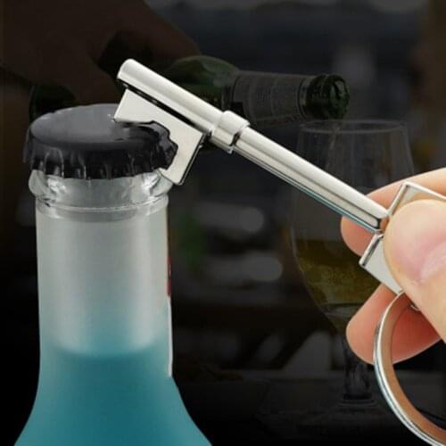 Portable Key Shaped Bottle Opener Keychain Beer Bottle Opener Random Color Wedding Souvenirs and Gifts Kitchen Tools