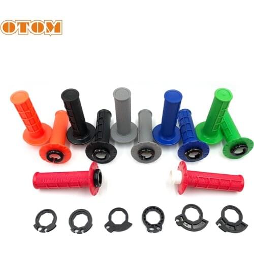 OTOM Motocross Handlebar Grips-G2 Diamond Pattern Locking Mechanism Six Wheels Waterproof Professional Handle Cover Universal