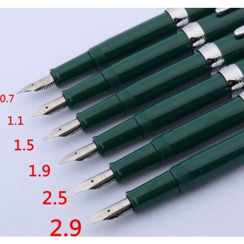 High quality 992 parallel Fountain Pen Duckbill Gothic art Flower Flat plastic Dark green Office school supplies ink pens