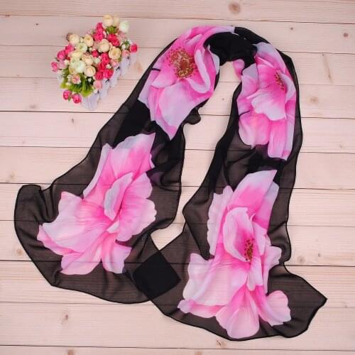 Chiffon scarf female summer autumn all-match scarf long design air conditioning cape silk scarves shawl