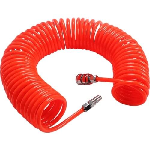 Hose For Compressor Air Tool 8mm 10mm12mm 6M 9M 12M 8x5 12x8 High Pressure PU Tube Pipe Gas Spring Pneumatic Telescopic Spiral
