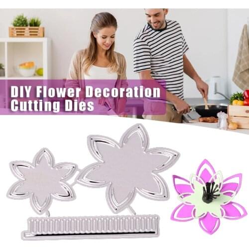 Flower Cutting Dies DIY Carbon Steel Embossing Mold for Card Making Scrapbooking Christmas Gifts SUB Sale