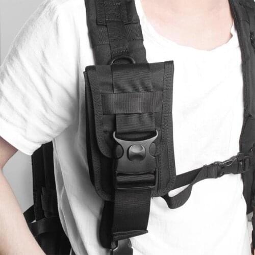 Tactical Molle Belt Waist Bag Utility Vest Card Carrier Bag Mini Multi-function Hook Loop Bag