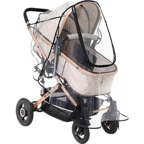 Universal Stroller Rain Cover Trolley Umbrella Raincoat Weather Shield Baby Car Accessories