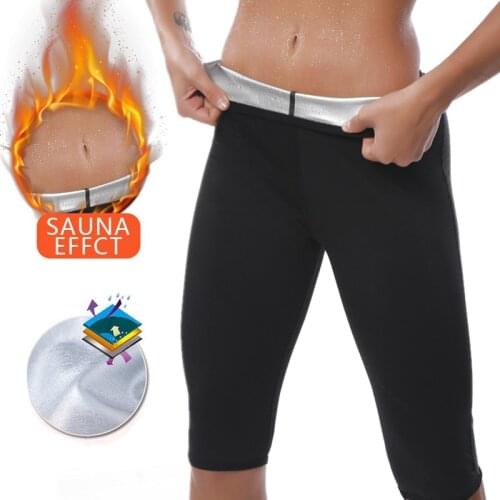 Sauna Shaper Slimming Pants Sweat Pants Body Thermo Shapewear Shorts Waist Trainer Tummy Control Fitness Leggings Workout Suits