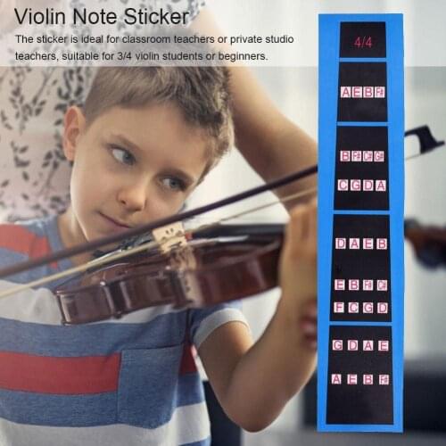 1/8-4/4 Violin Intonation Stickers Fretboard Label Fingerboard Violin Beginners Accessories Violin Learning Parts Sticker M S9A0