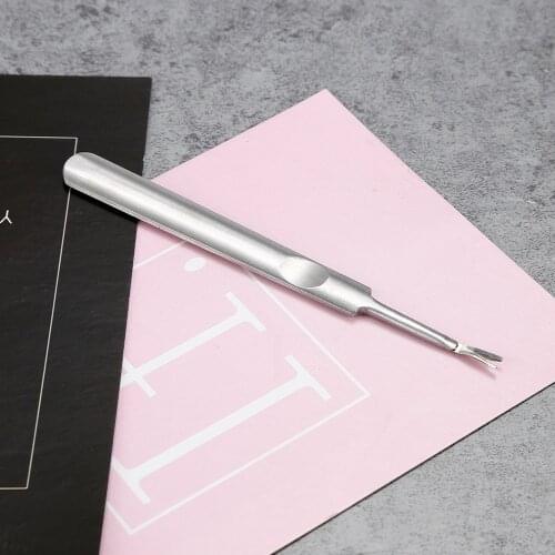 1Pc Nail Cuticle Spoon Pusher Scraper Remover Stainless Steel Nail Art Dead Skin Removal Pedicure Accessories Manicure Tool