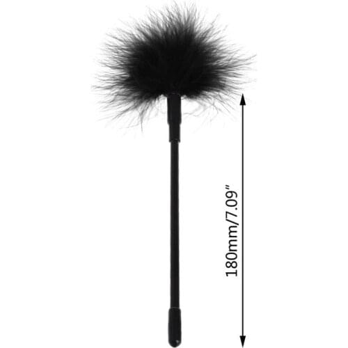 18CM 4 Color Feather Tickler Foreplay Tease Tool Fancy Dress Up Whip Flirting Sex Aid Sex Toys For Men Woman Couple Lover