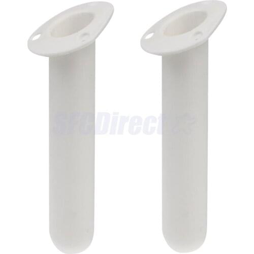 2Pcs Strong Plastic Fishing Rod Holder Flush Mount Boat Yacht Pole Stand Lightweight
