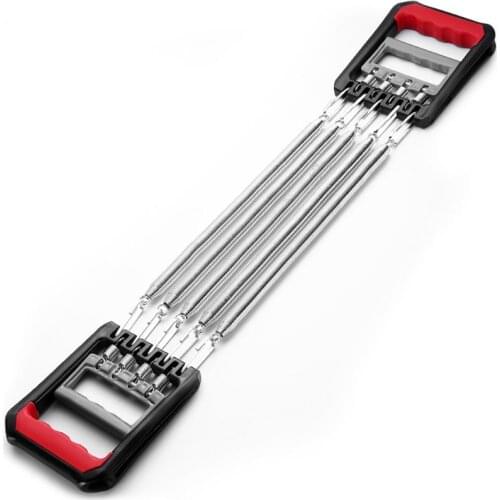 2 in 1 Elastic Chest Expander Hand Gripper Gym Fitness 5 Spring Workout Exercise Training Sports