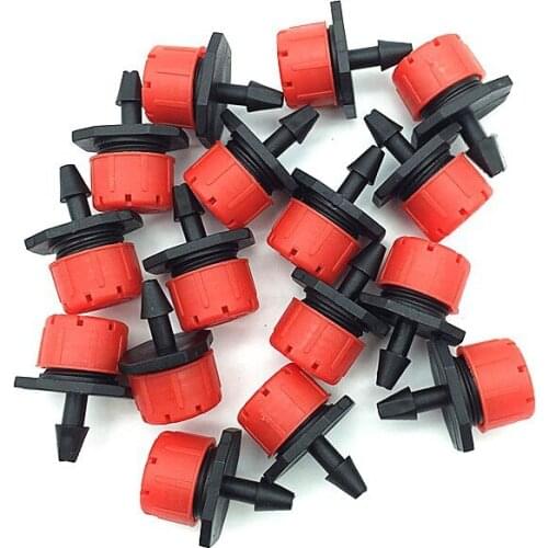 600Pcs Adjustable Irrigation Misting Micro-Flow Dripper Drip Head Automatic Watering Nozzle Drip Hose Garden Sprinklers Garden W