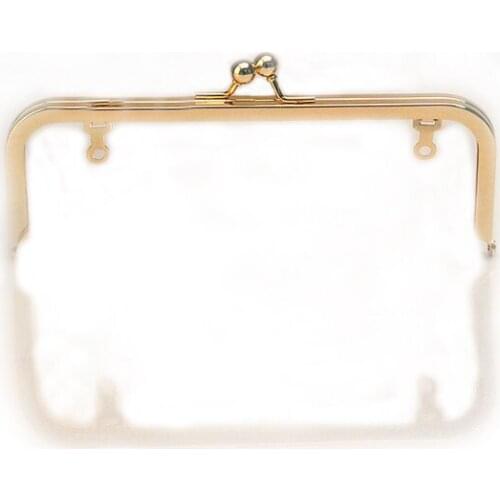 8" x 3" Gold Purse Frame with Standard Ball Clasp