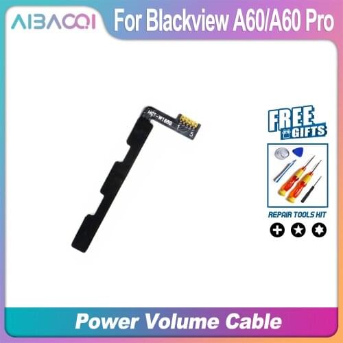 AiBaoQi New Original Main Blackview A60 power on/off+ volume FPC Key up/down button flex cable FPC For Blackview A60 Pro Phone