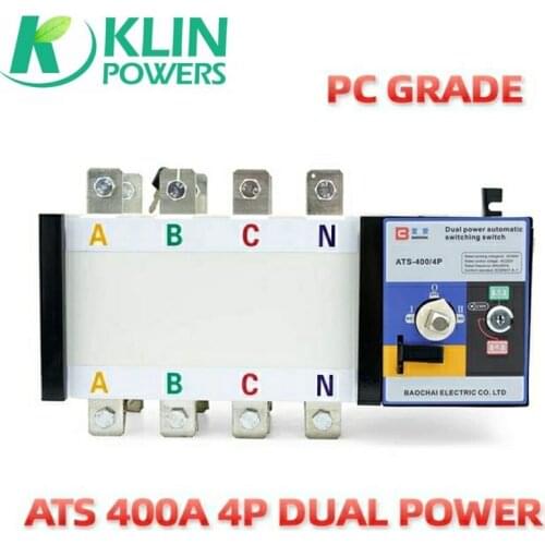 400A Automatic Transfer Switch Dual Power Change Over Generator Switch