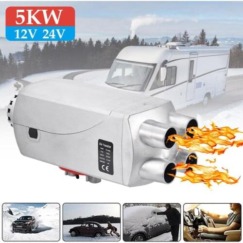 Heater Car Parking Heater 5kw Air Diesels With Remote Control Universal Auxiliary Heater Motorhome Trailer Trucks Boats 24V/12V