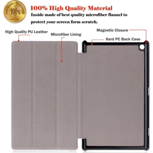 HD Fire Case For 10 2021 2020 2019 Plus Cover Wake Sleep Flip Leather Funda Screen Protector+Stylus