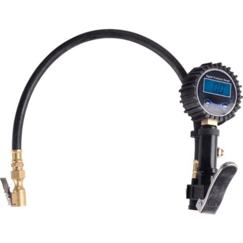 Digital Tire Inflator Pressure Gauge Air Compressor Pump Quick Connect Coupler For Car Truck Motorcycle Portable size aluminum