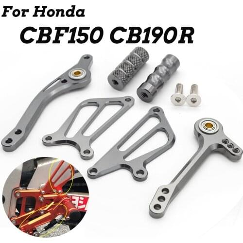 For Honda CBF150 CB190R CB 190R CBF 150 Motorcycle Rearset Foot Peg Brake Rear Gear Shift Shifter Lever + Wing