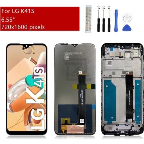 For LG K41S LCD Display Touch Screen Digitizer Assembly LMK410EMW Display Replacement Repair Parts 6.55"