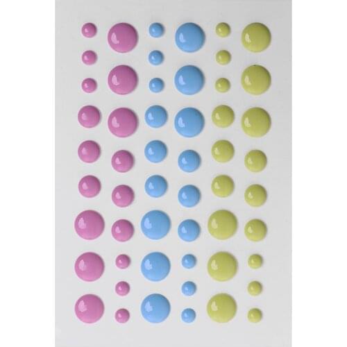 Enamel Dot Self Adhesive Sprinkles Enamel Dots Resin Sticker for Scrapbooking DIY Crafts Card Making Decoration W210