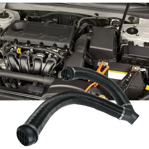 Black ABS Car Auto Heater Tube Diam 60mm Flexible Hose Set Auto Heater Pipe Duct T Type For Parking Heater