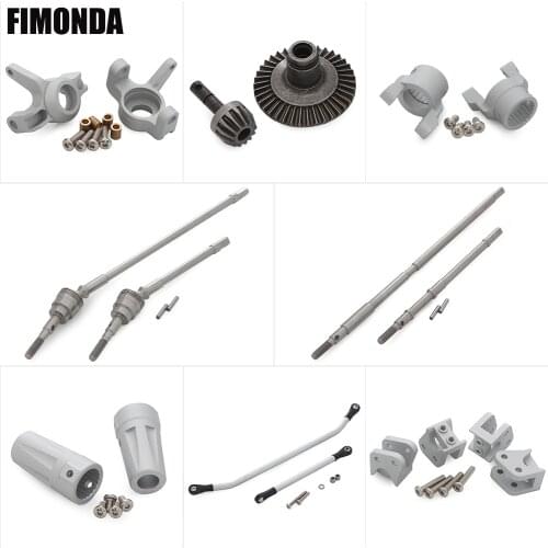 Axial AR60 Axle Parts CVD Shaft 38/13T Bevel Gear Set Steering Knuckles C-Hubs Shock/Link Mounts for 1/10 RC Crawler Wraith RR10